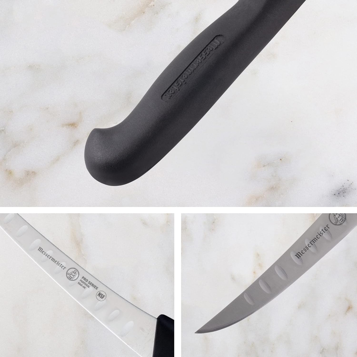 Messermeister Four Seasons Semi-Flexible Curved Kullenschliff Boning Knife, 6-Inch